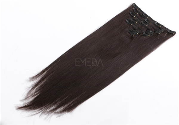 Remy human hair clip in extensions LJ005